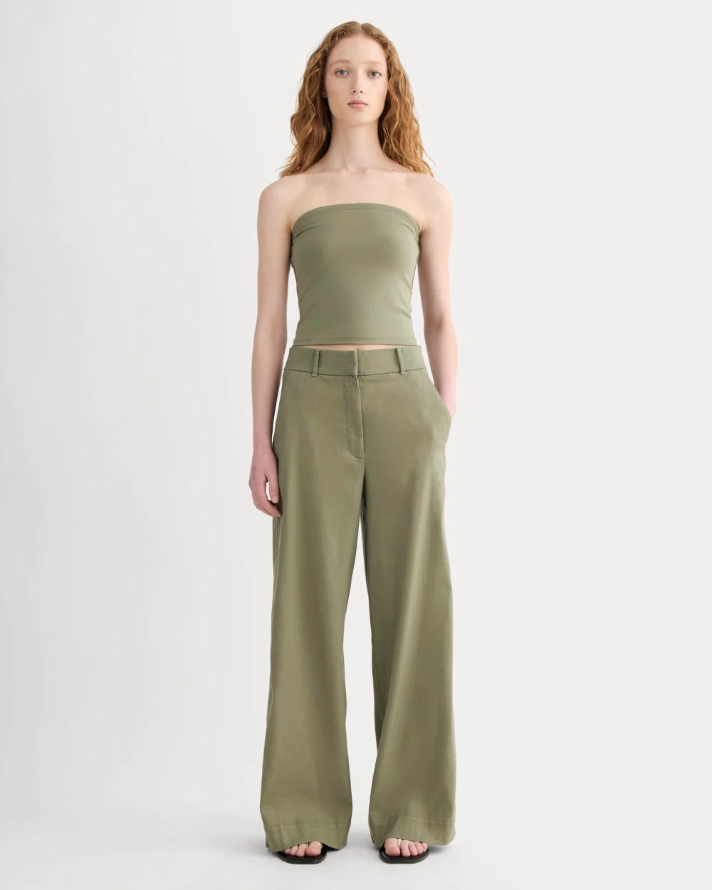 The Form Tube Top | Lichen Green