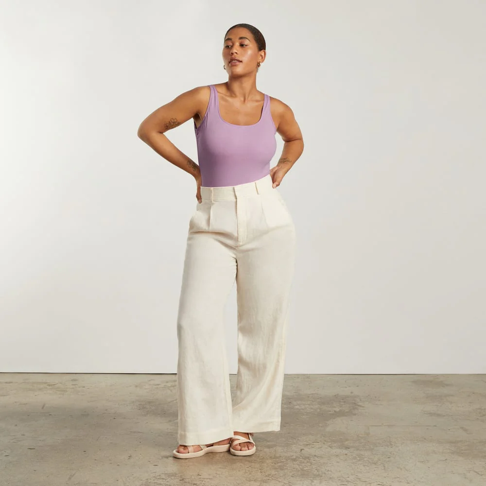 The Square-Neck One-Piece | Lilac