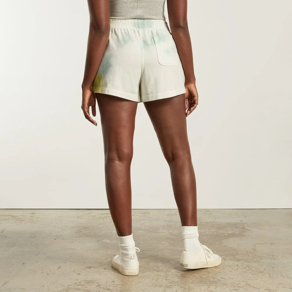 The Retro Jersey Short | Seafoam Tie Dye