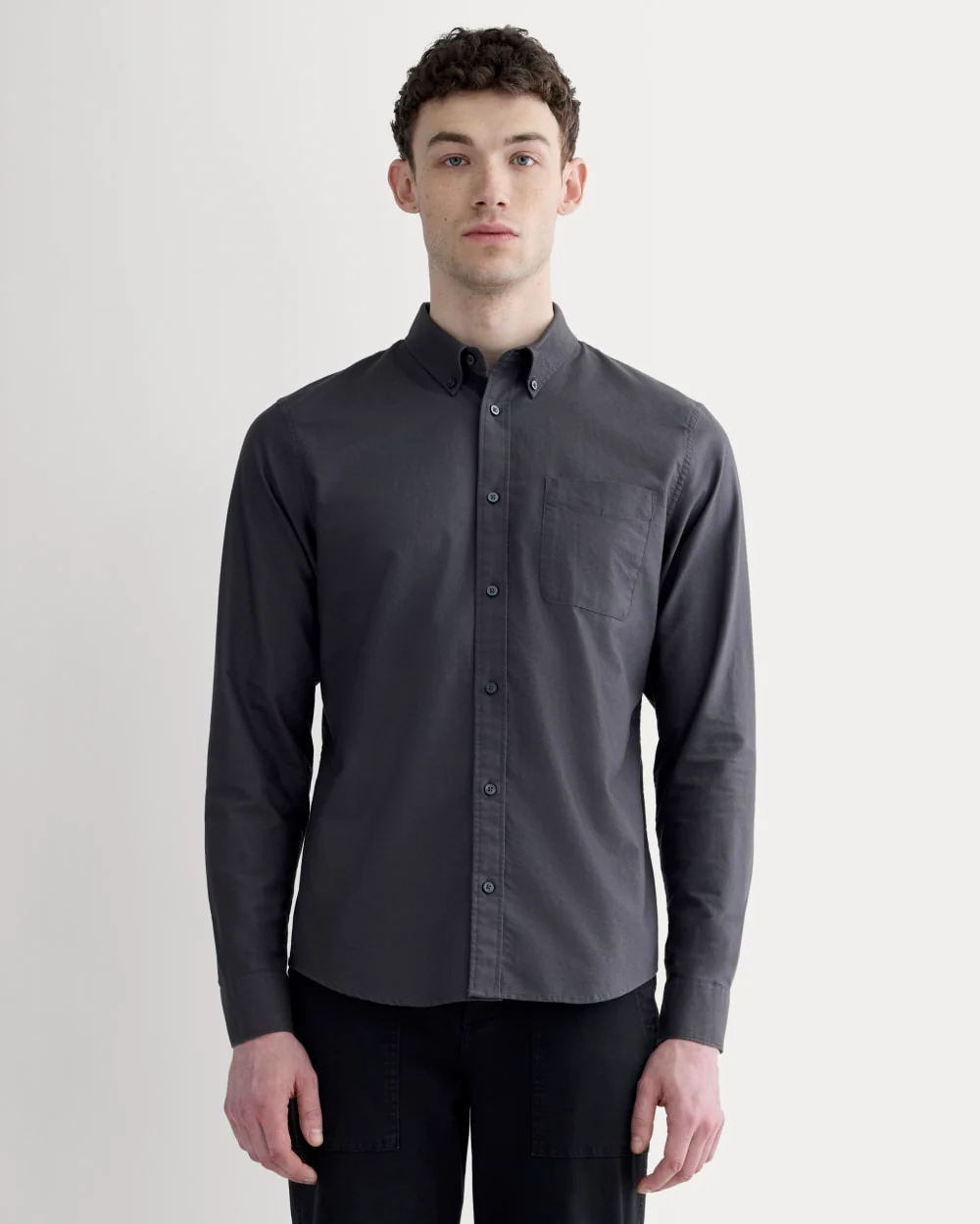 The Slim Oxford Shirt | Slate Grey | Standard