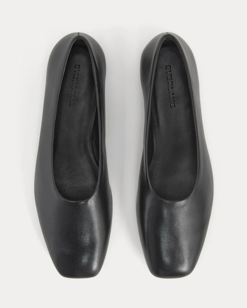 Gallery Square-Toe Flat | Black