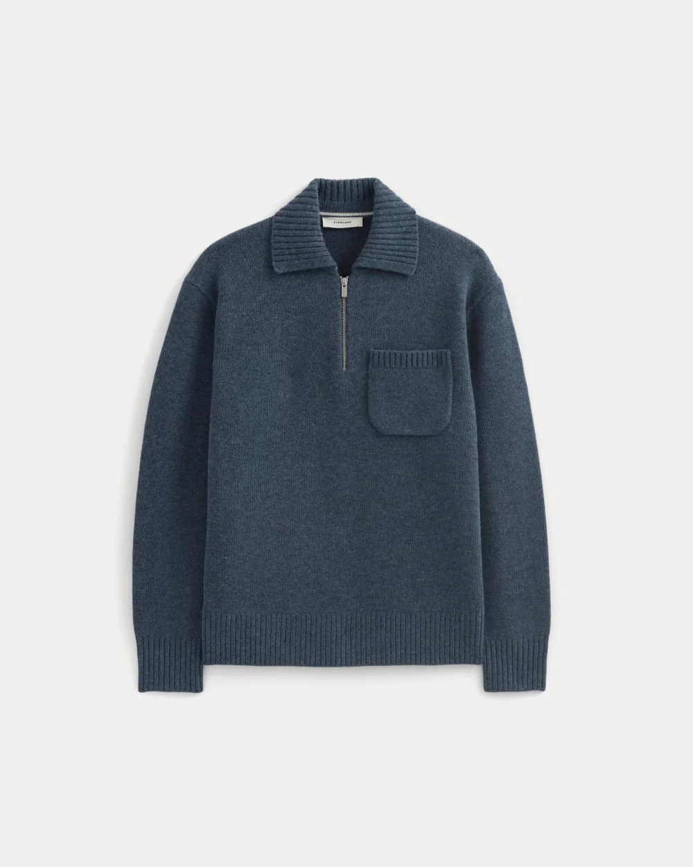 Luxe Merino Quarter-Zip Pullover | Heather Midnight Navy