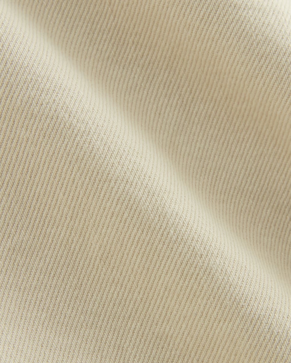 The Long A-Line Denim Short | Garment-Dyed White / Cream