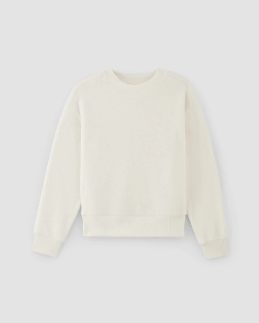The ReNew Fleece Oversized Crew | Bone