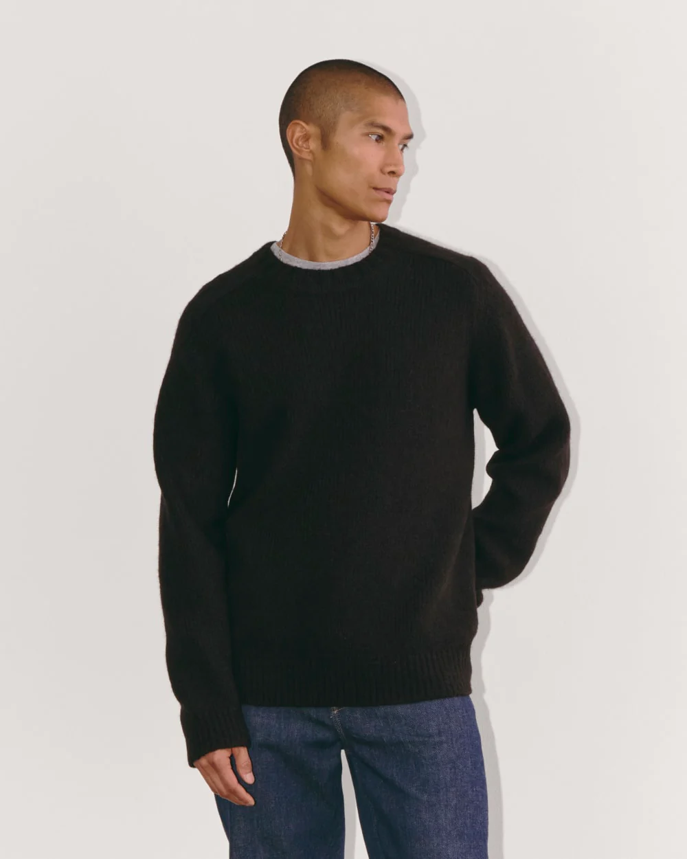 The Cloud Crewneck Sweater |  Black