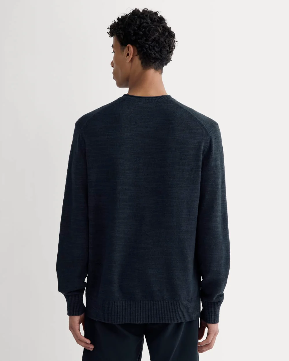 The Cotton Linen Pullover | Navy