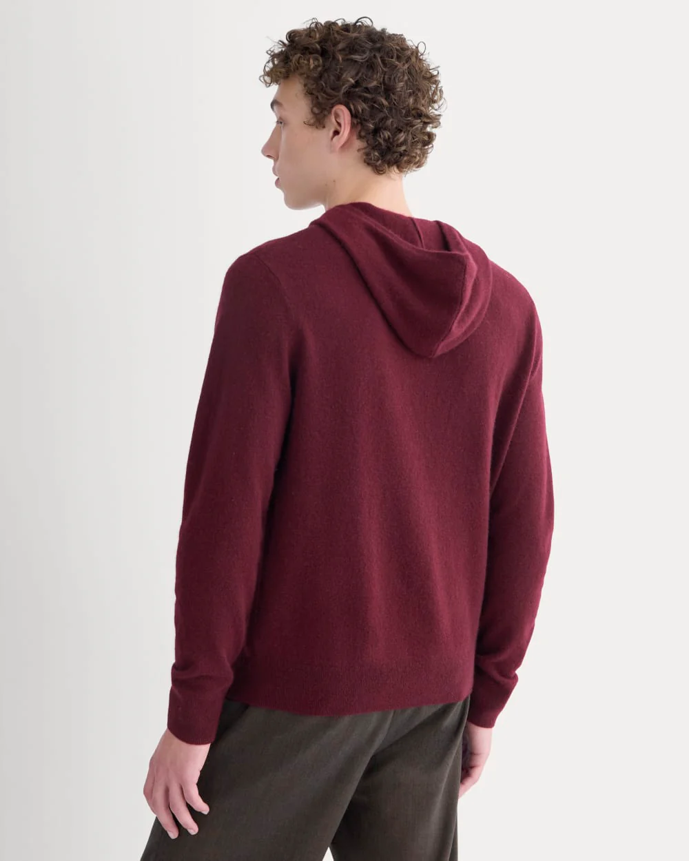 Everlane x Peace & Quiet Cashmere Hoodie | Wine