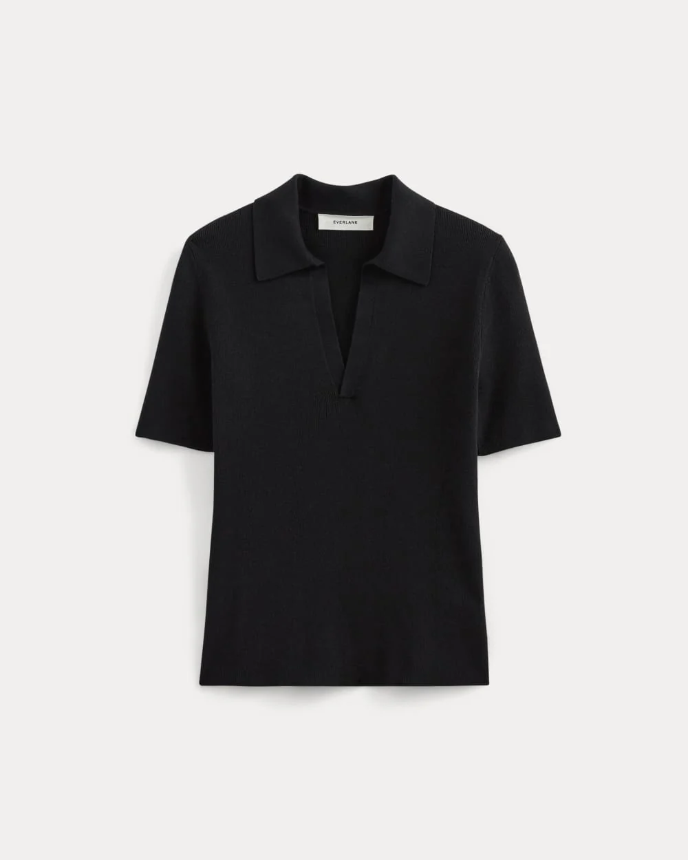 The Knit Polo | Black
