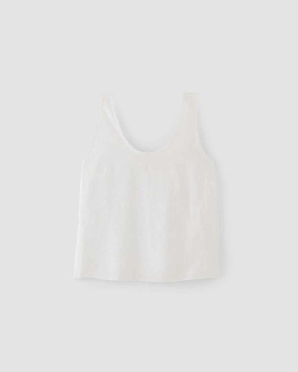 The Scoop Tank in Linen | White