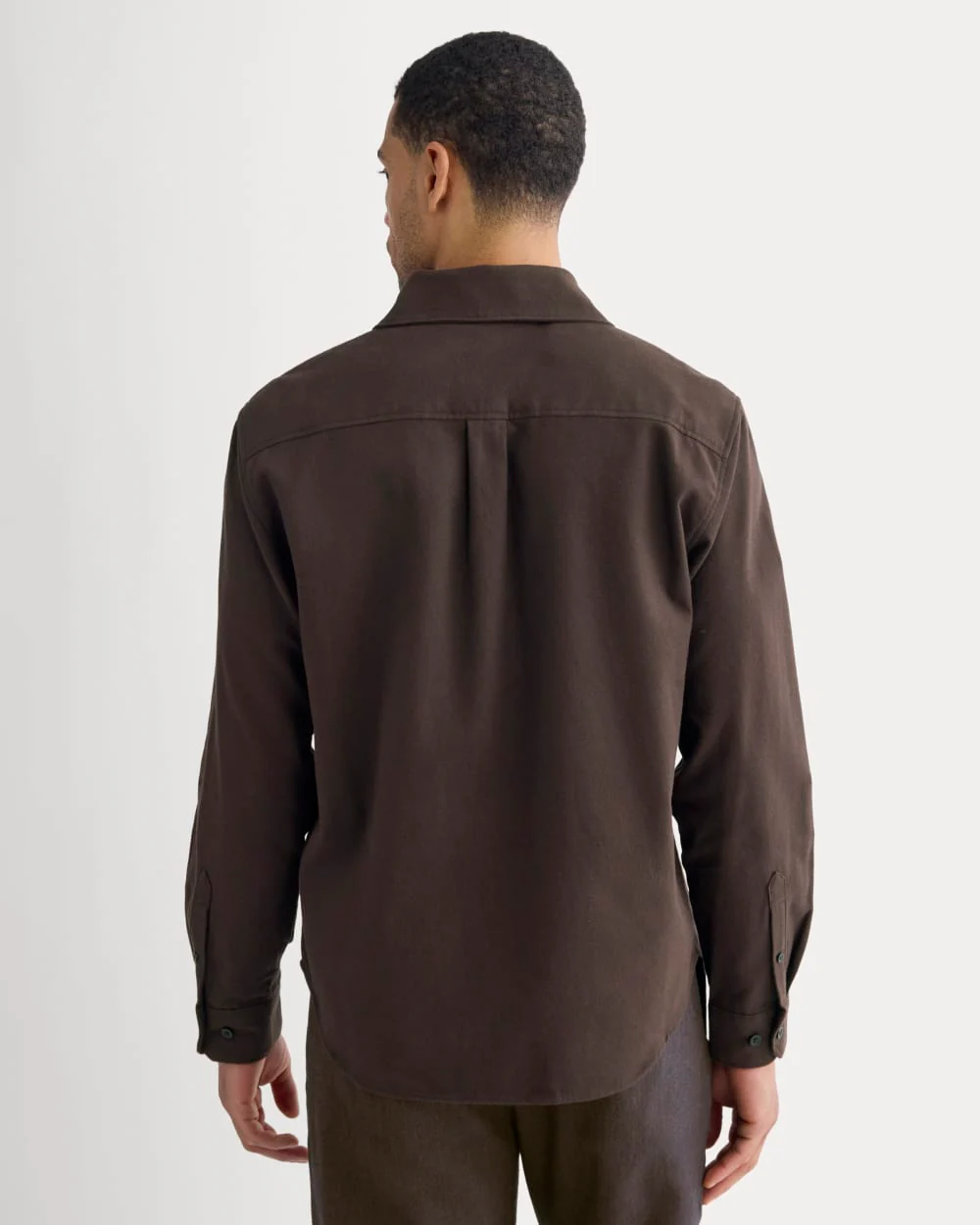 Brushed Flannel Shirt | Dark Chocolate