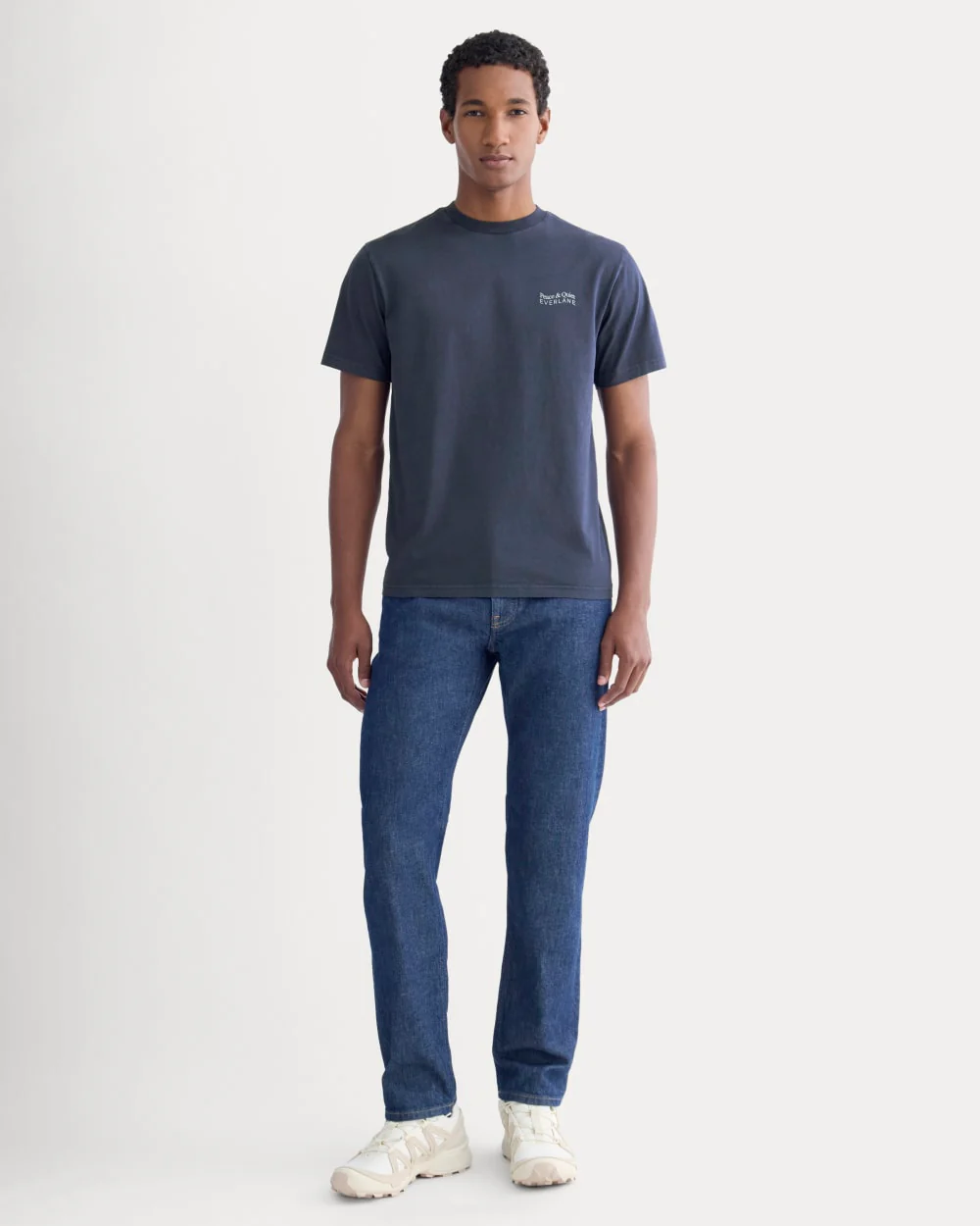 Everlane x Peace & Quiet Graphic Logo Tee |  Navy