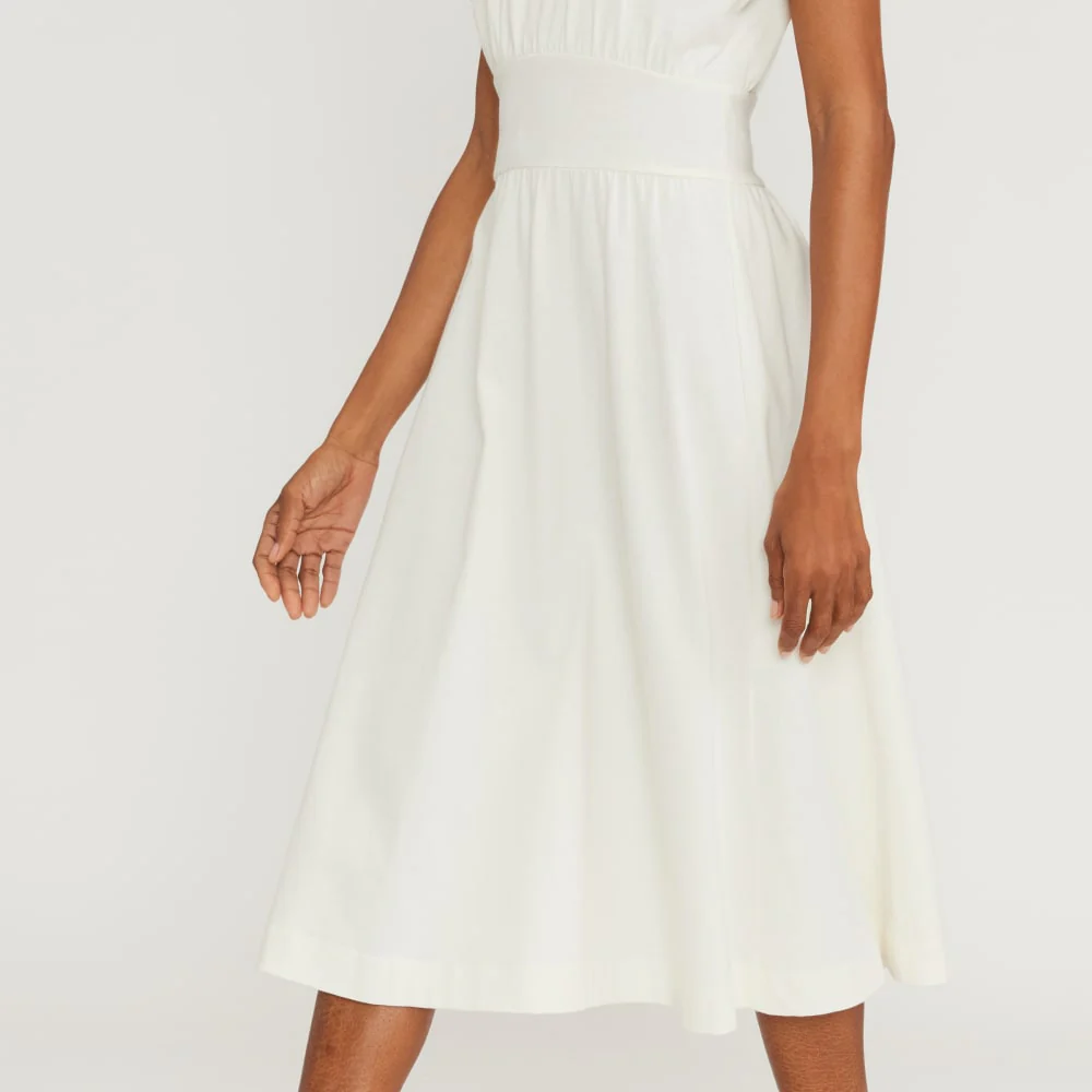 The Organic Cotton Waisted Dress | Canvas
