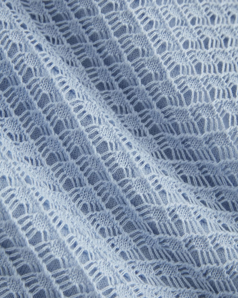 The Lace Knit Mini Dress | Sky Blue