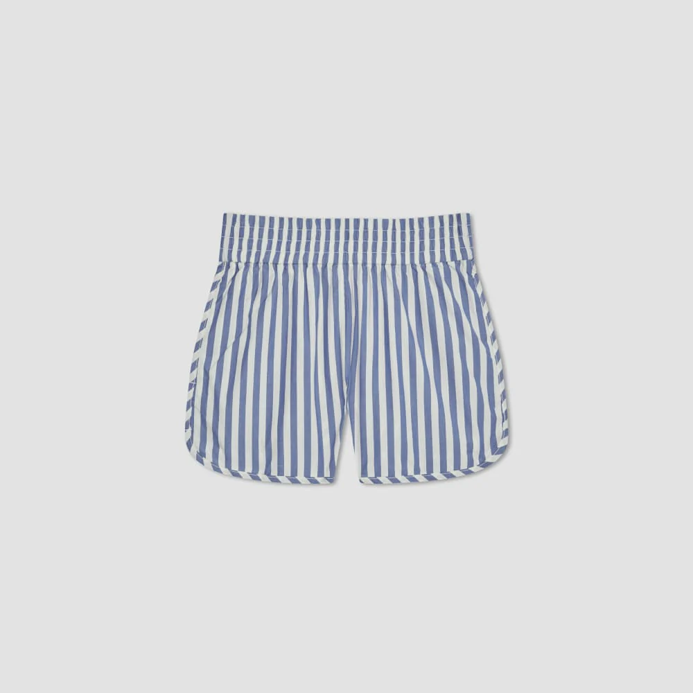The Poplin Boxer Short | Mazarine Blue / Bone