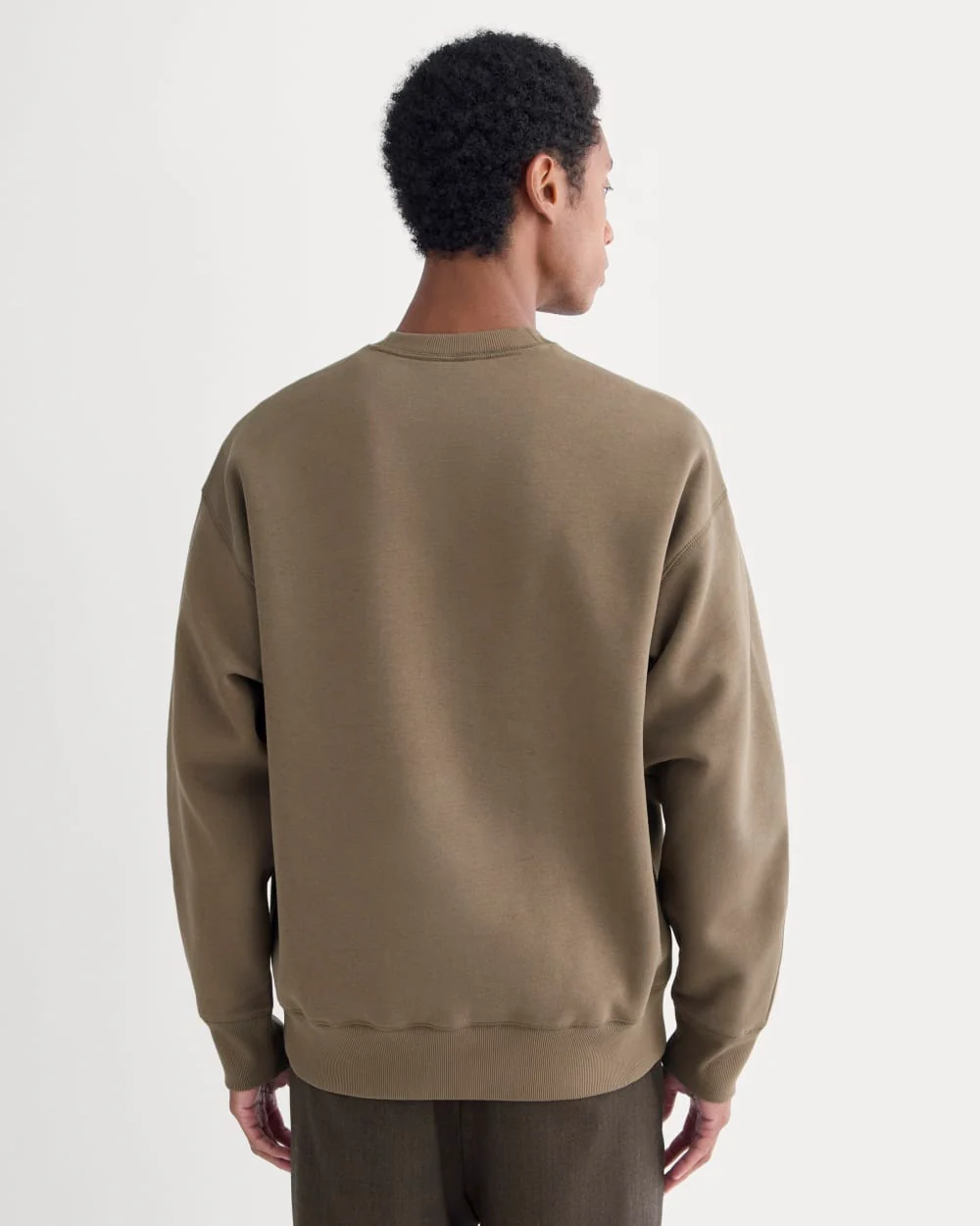 Luxe Fleece Crew Pullover | Deep Taupe