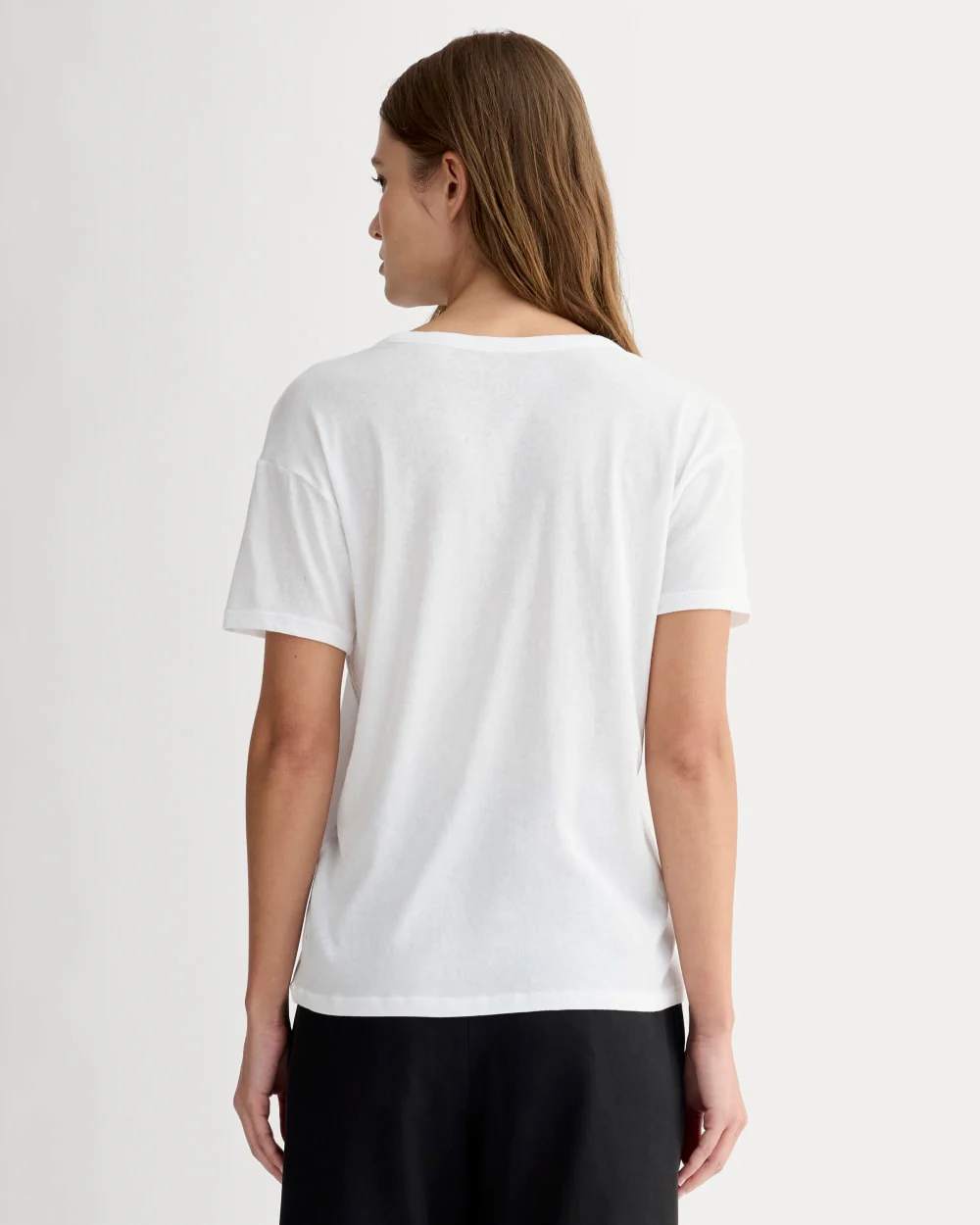The Air Scoop-Neck Tee | White