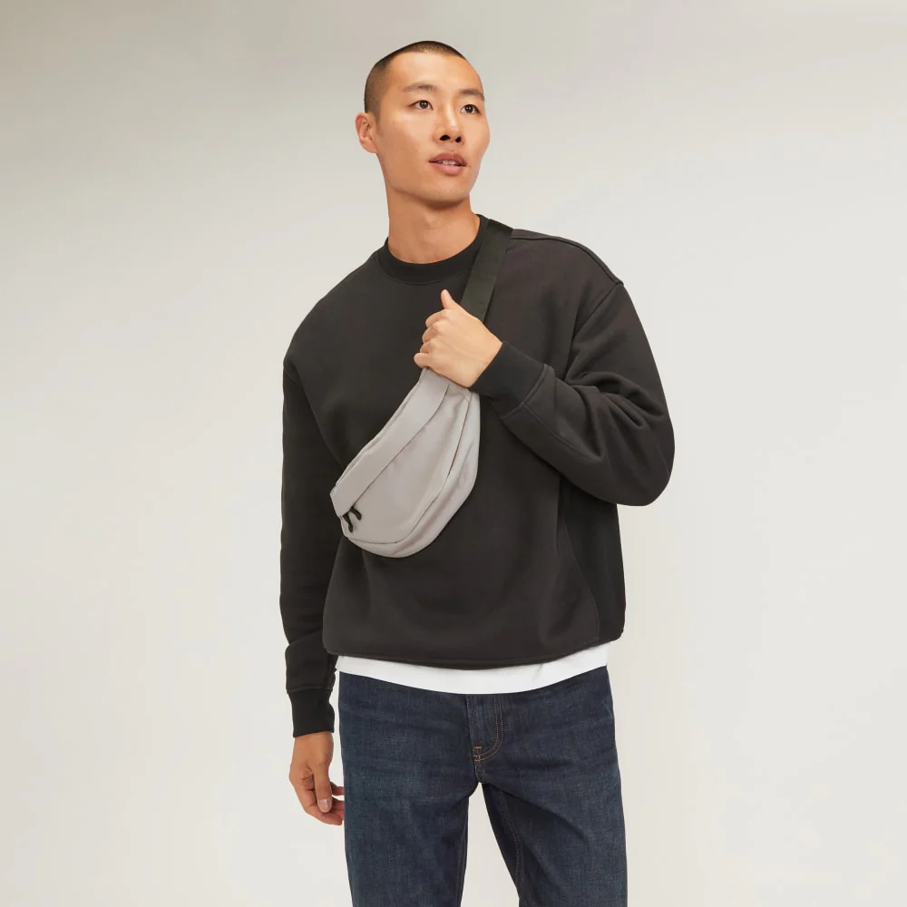 The Renew Transit Fanny Pack | Warm Quartz (with label)