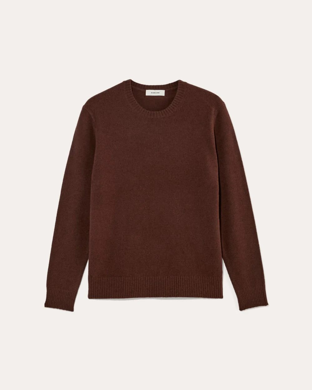 The Premium Merino Crew Neck Sweater | Heather Mahogany