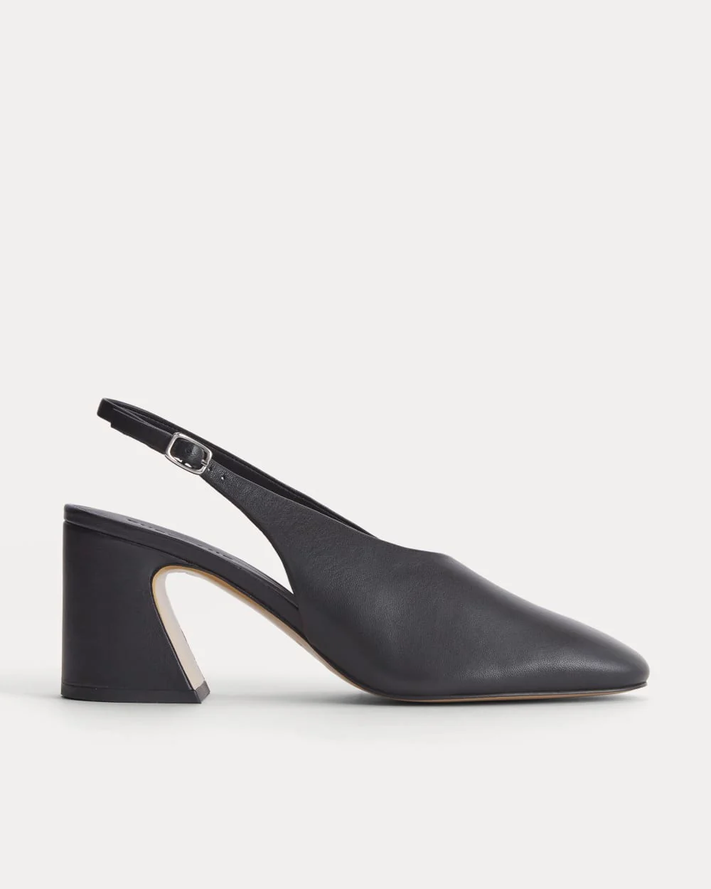 Curved Slingback Heel | Black