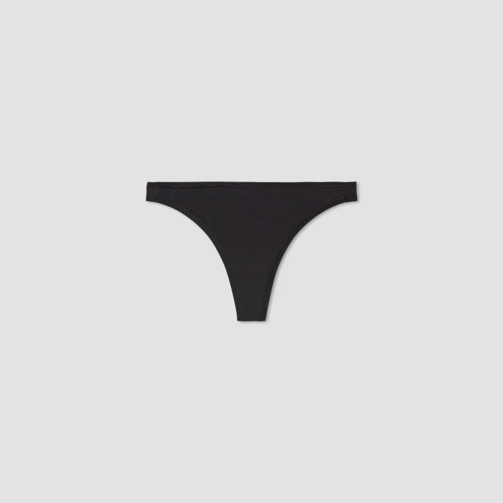 The Cotton Thong | Black
