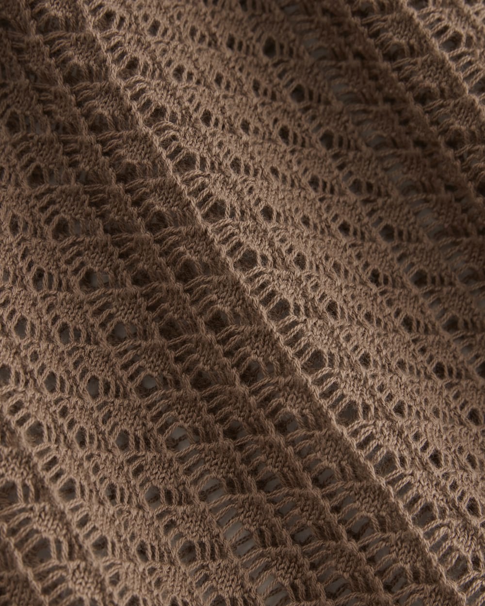 The Lace Knit Tank | Mocha