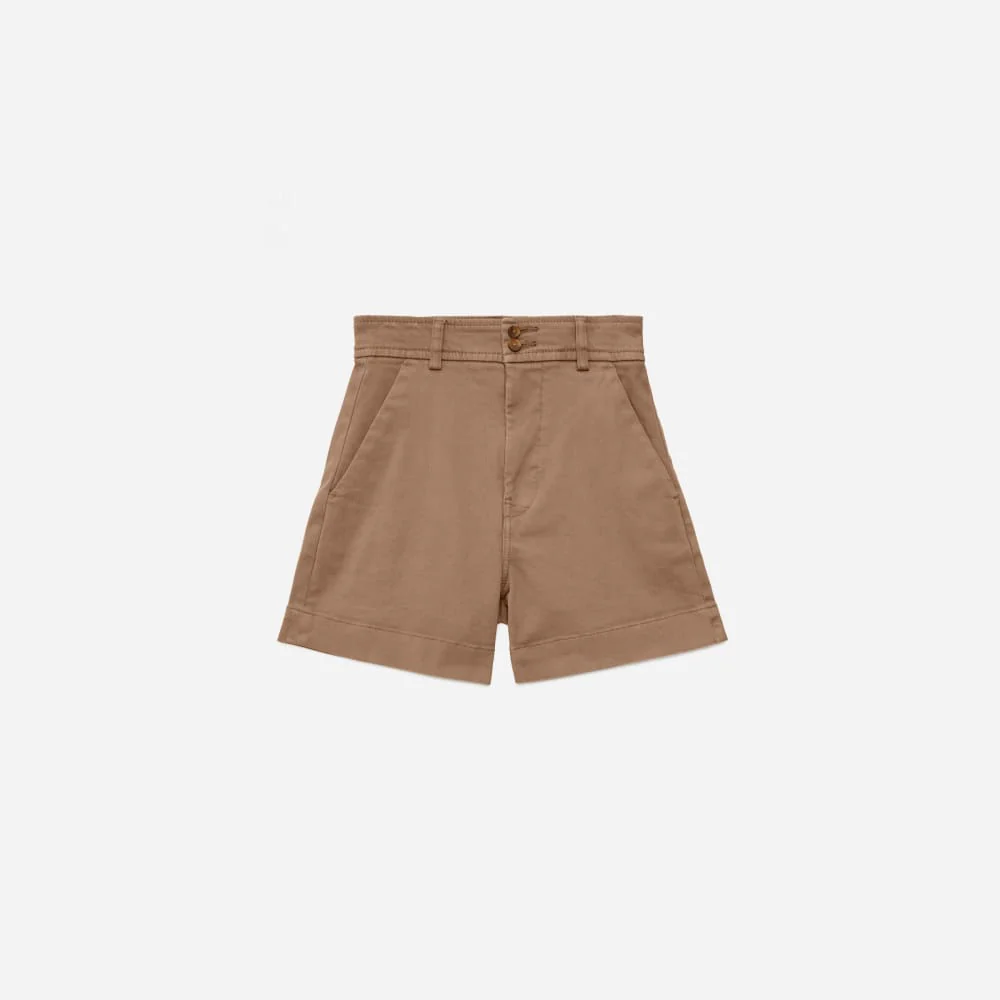 The Way-High® Twill Short | Ash Brown