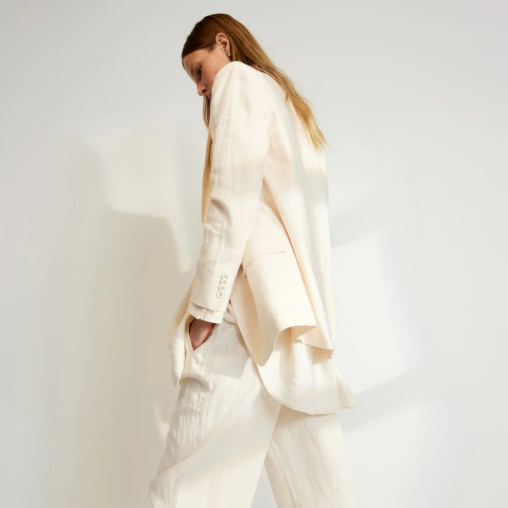 The Oversized Blazer in Linen | Canvas