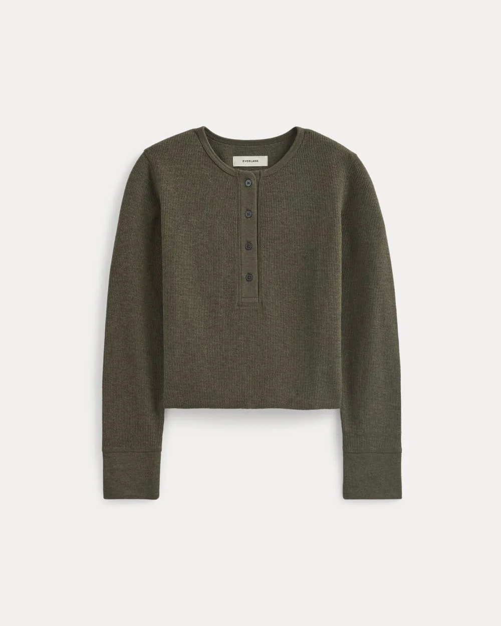 Boxy Henley in Cozy Waffle | Heather Beech