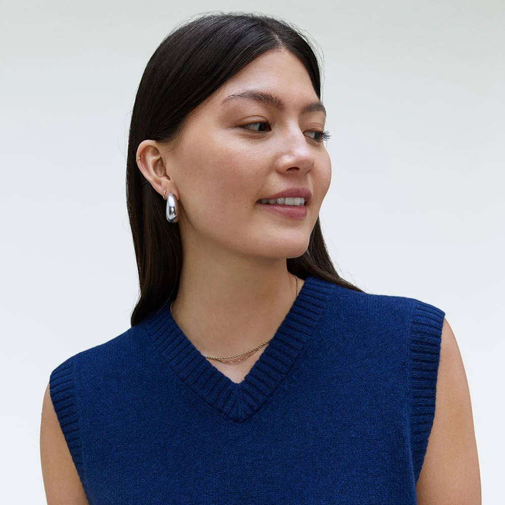 The Cashmere Vest | Bright Navy