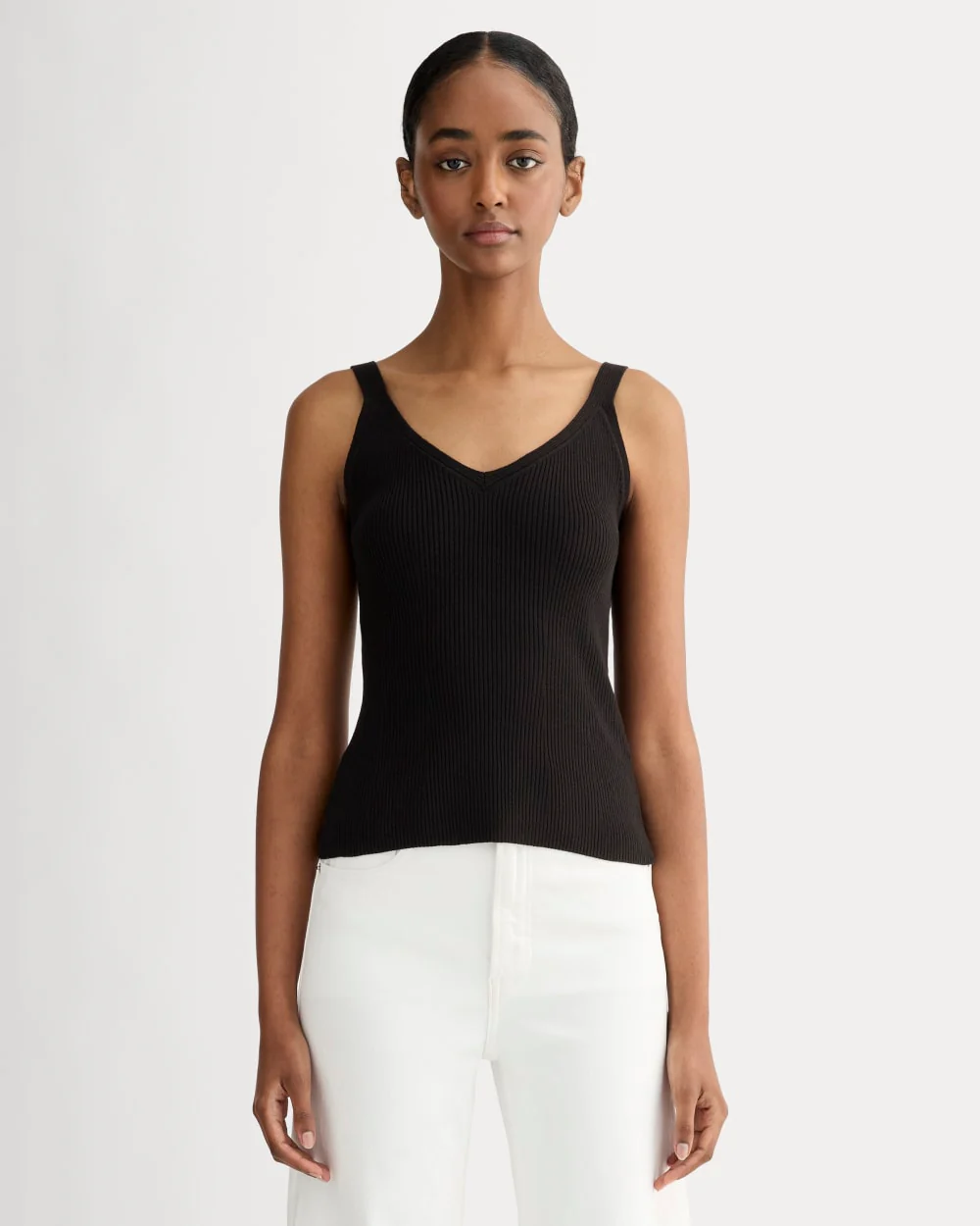The Fine Knit Cami | Black