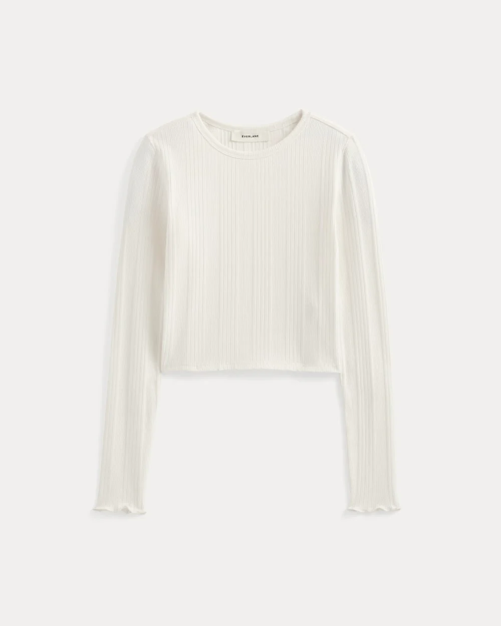 Lounge Rib Cropped Shirt | Bone