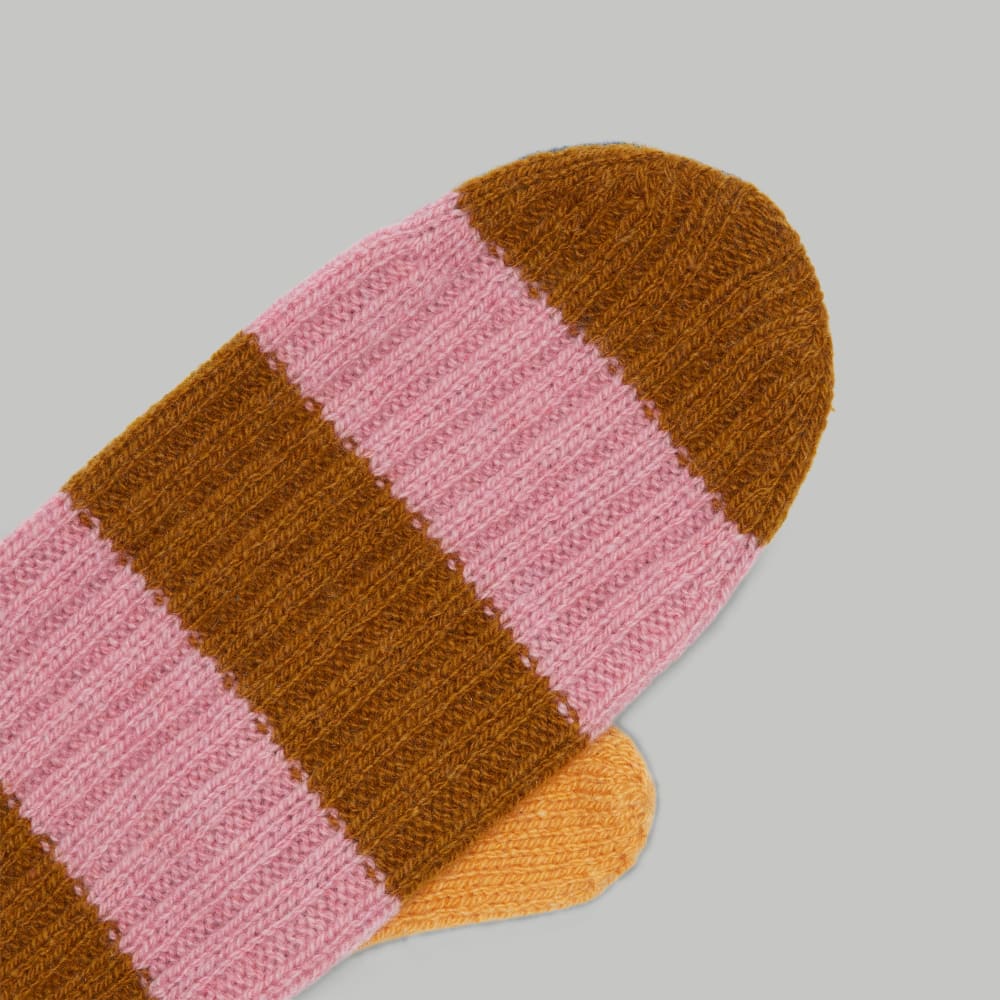 The Cashmere Mittens | Multi Stripe