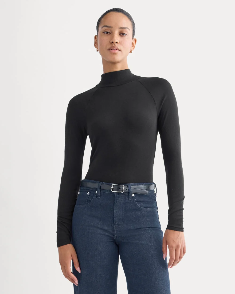 Tie-Neck Top in Butterluxe | Black