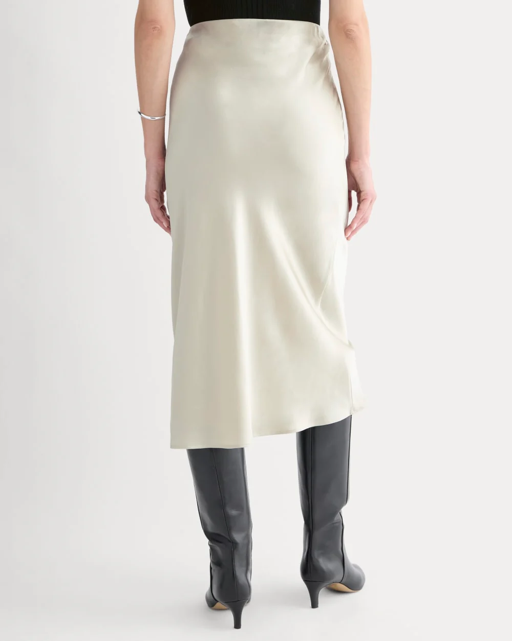 Slip Skirt in Silk Charmeuse | Peyote