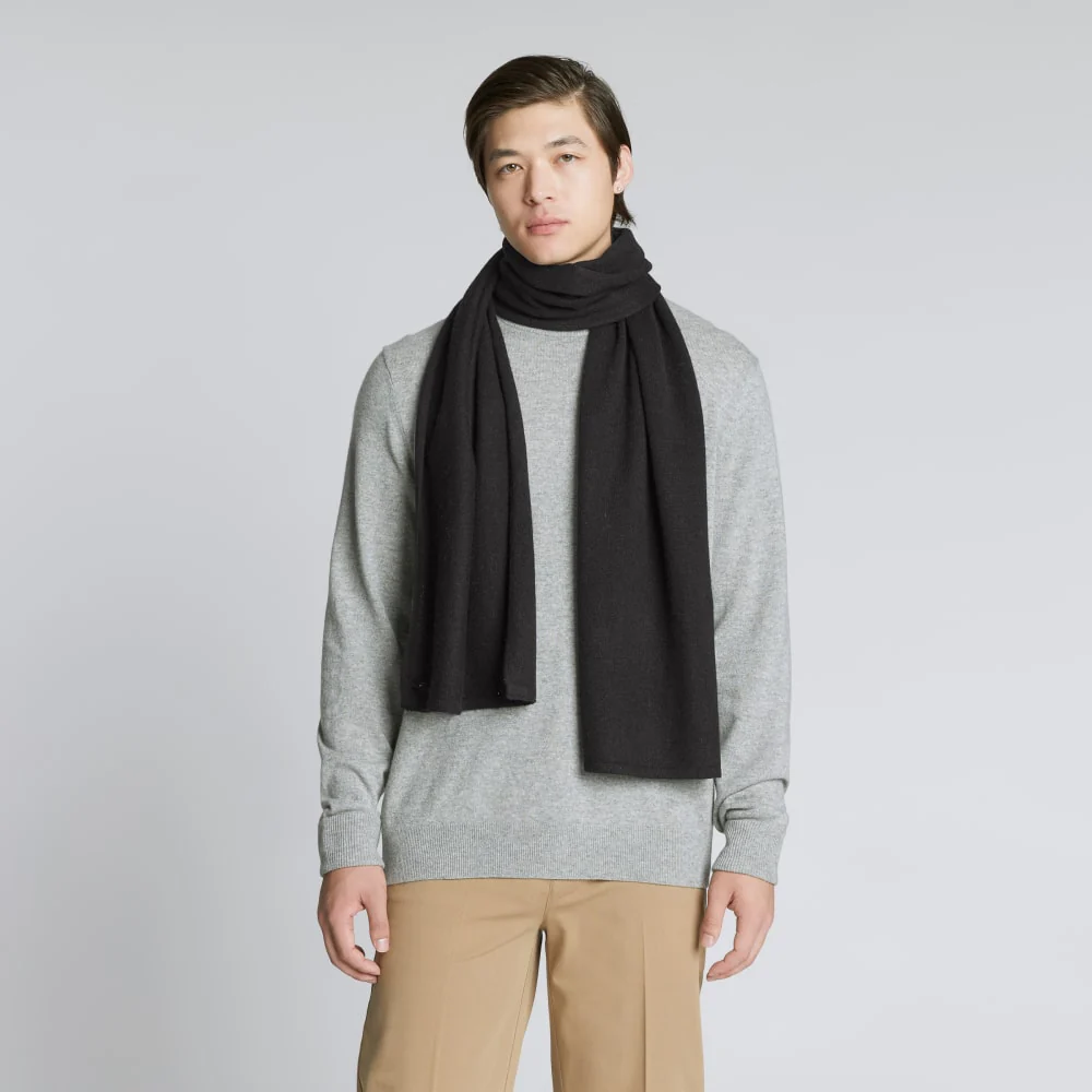 The Cashmere Scarf | Black