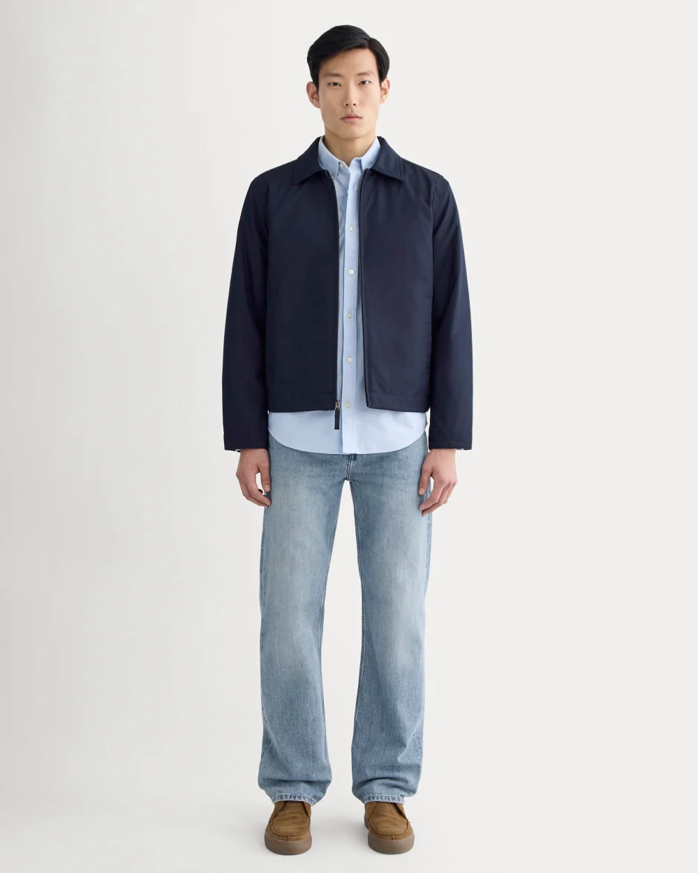 The Filled Harrington Jacket | Deep Navy