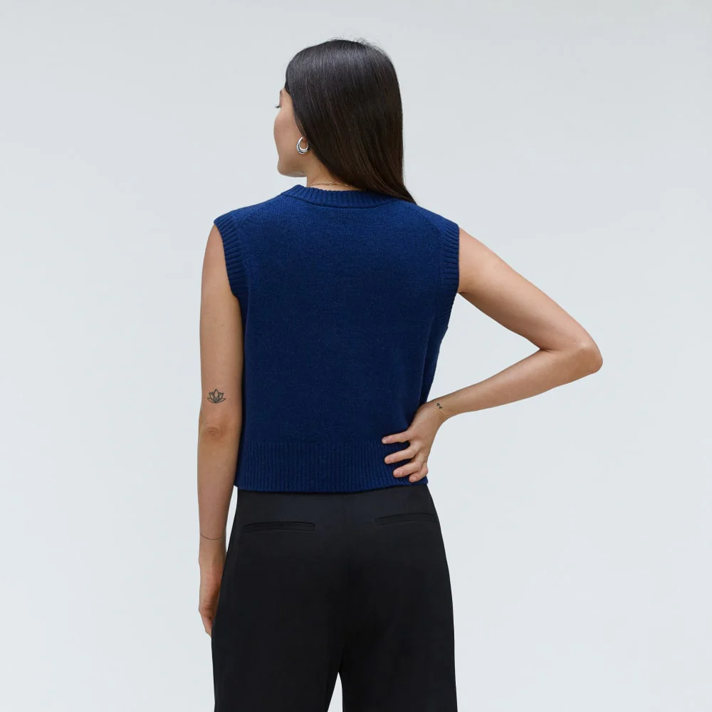 The Cashmere Vest | Bright Navy