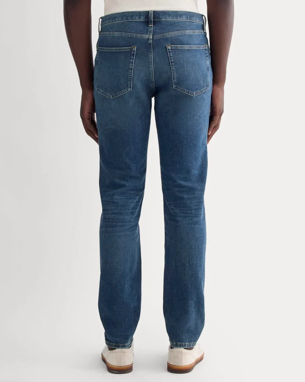 The Relaxed 4-Way Stretch Organic Jean | Uniform | Dark Indigo Fade