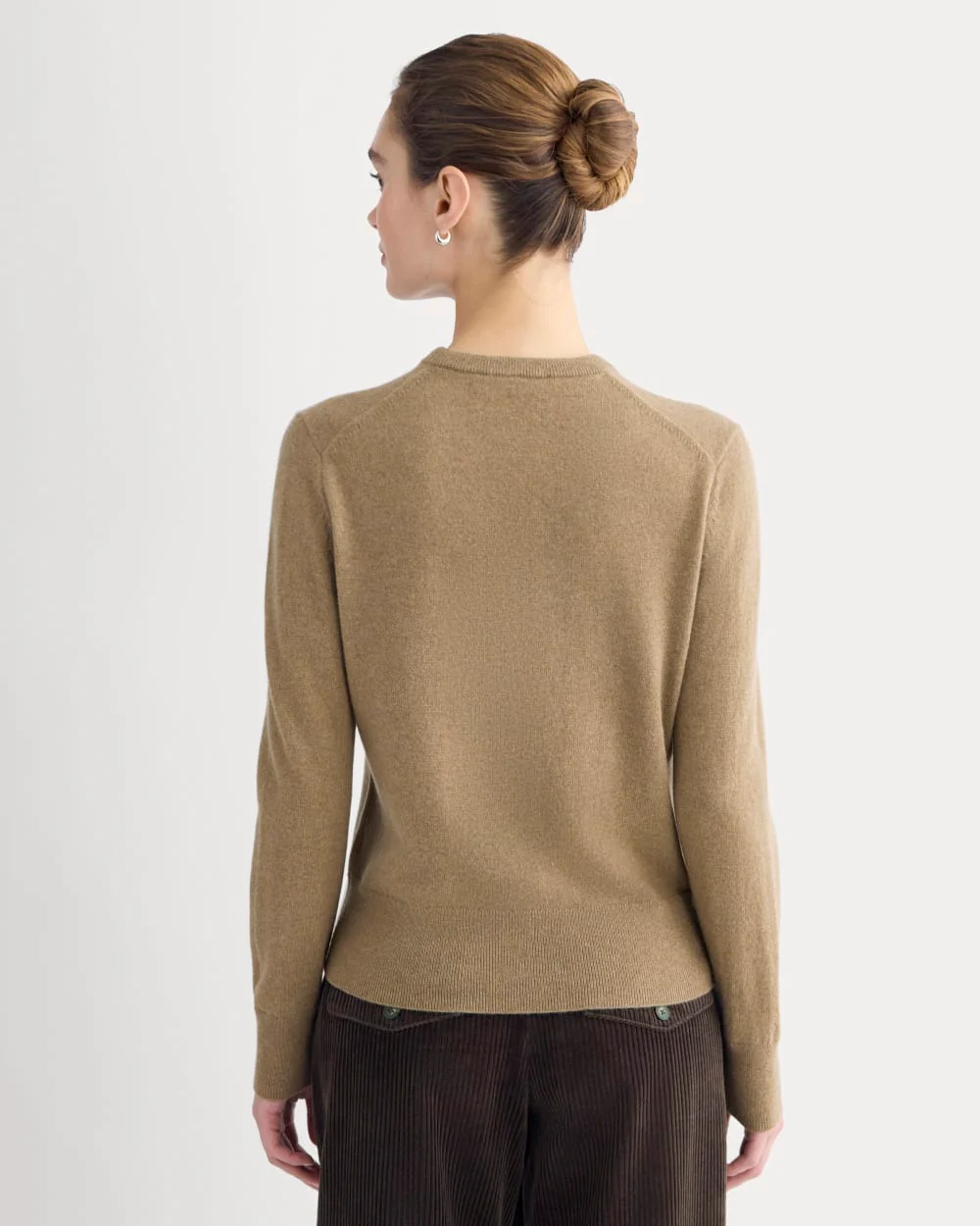 Cashmere Slim Crew Sweater | Toast