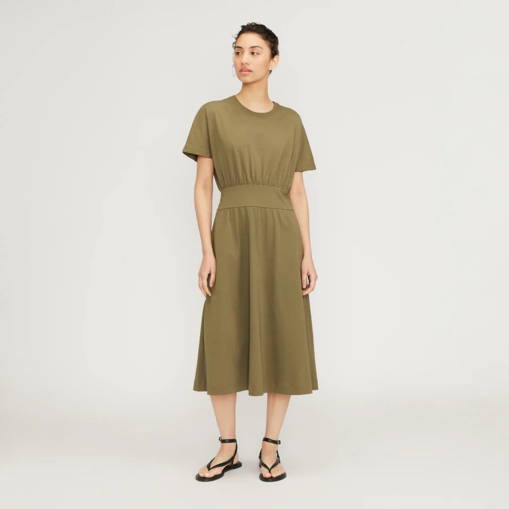 The Organic Cotton Waisted Dress | Kalamata