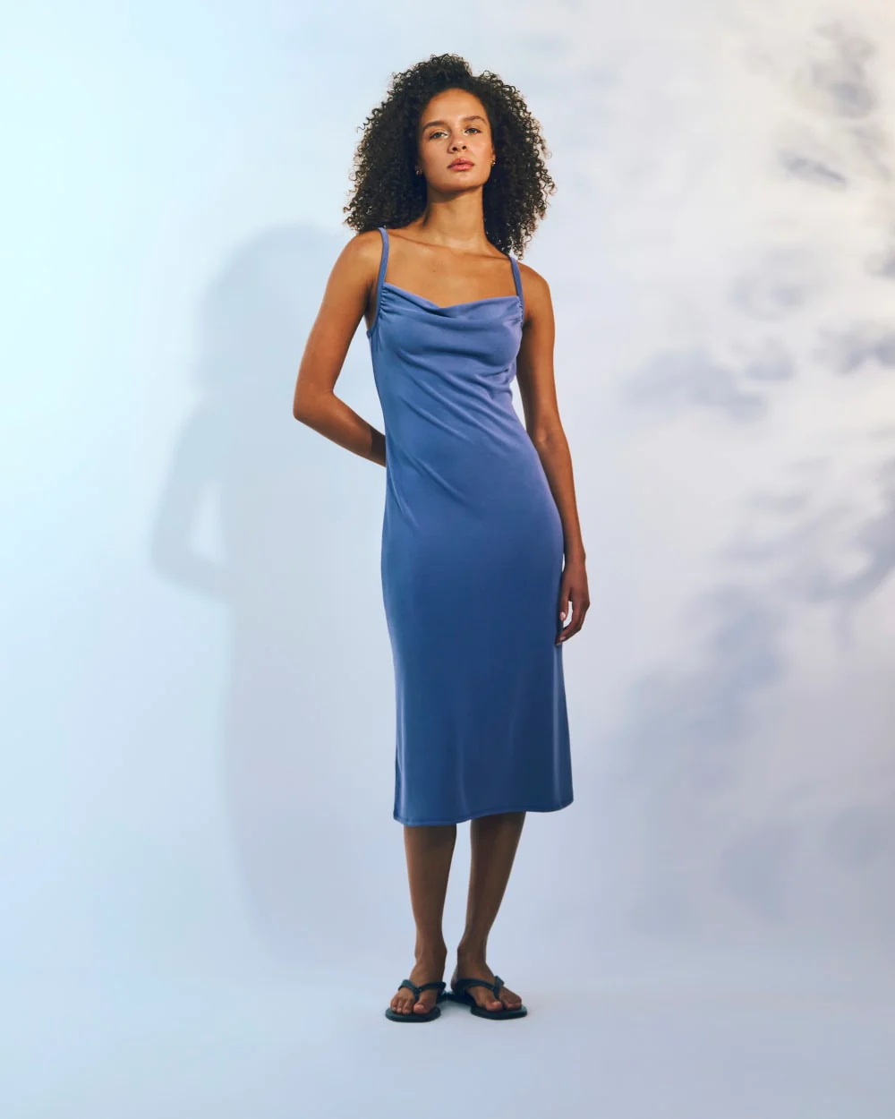 The Tank Midi Dress in Butterknit | Blue Dusk