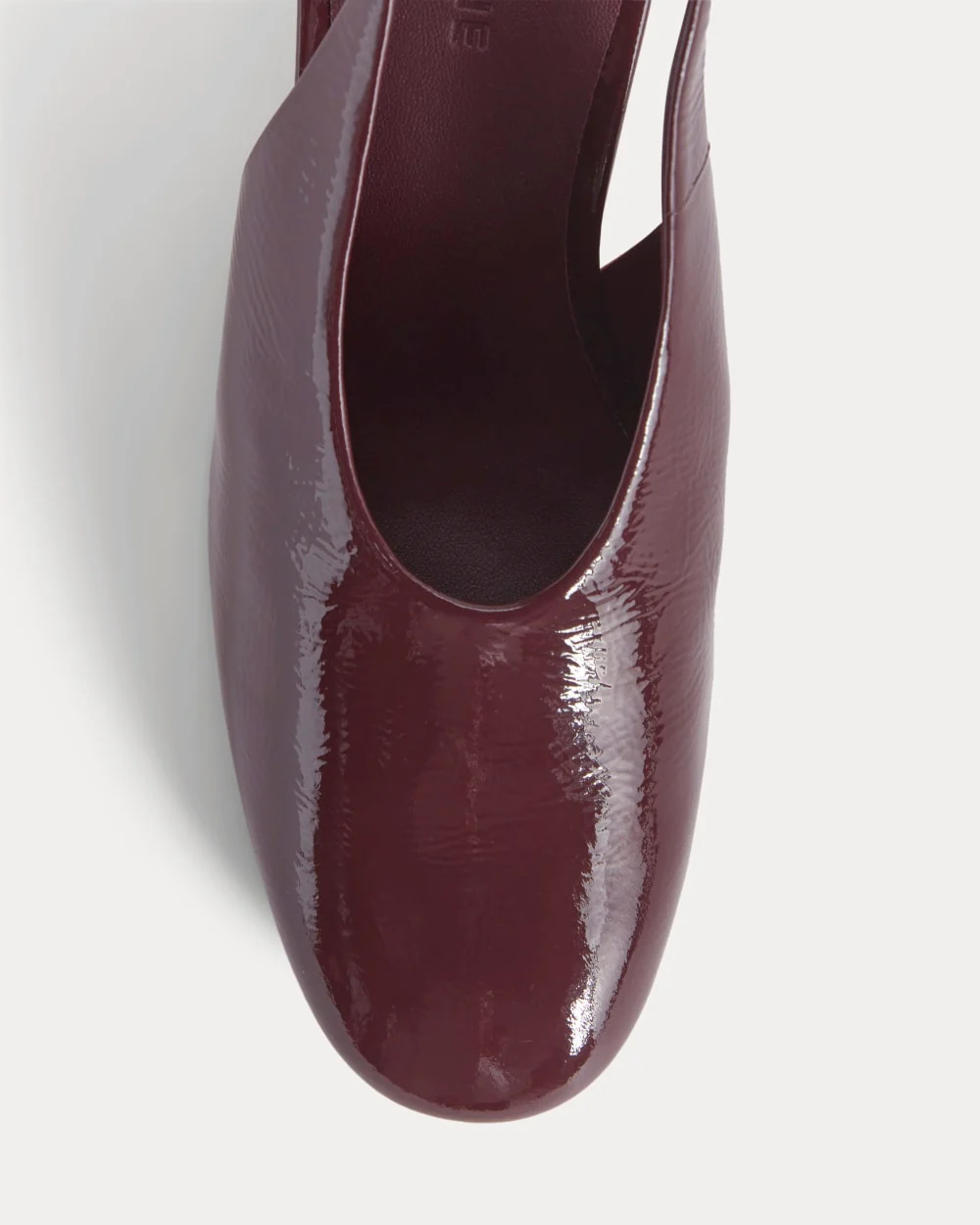 Curved Slingback Heel | Burgundy