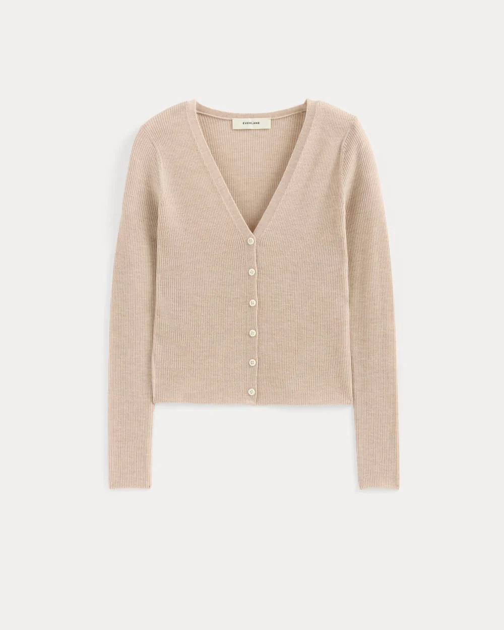 The Cardigan in Ultrasoft Merino | Pale Blush