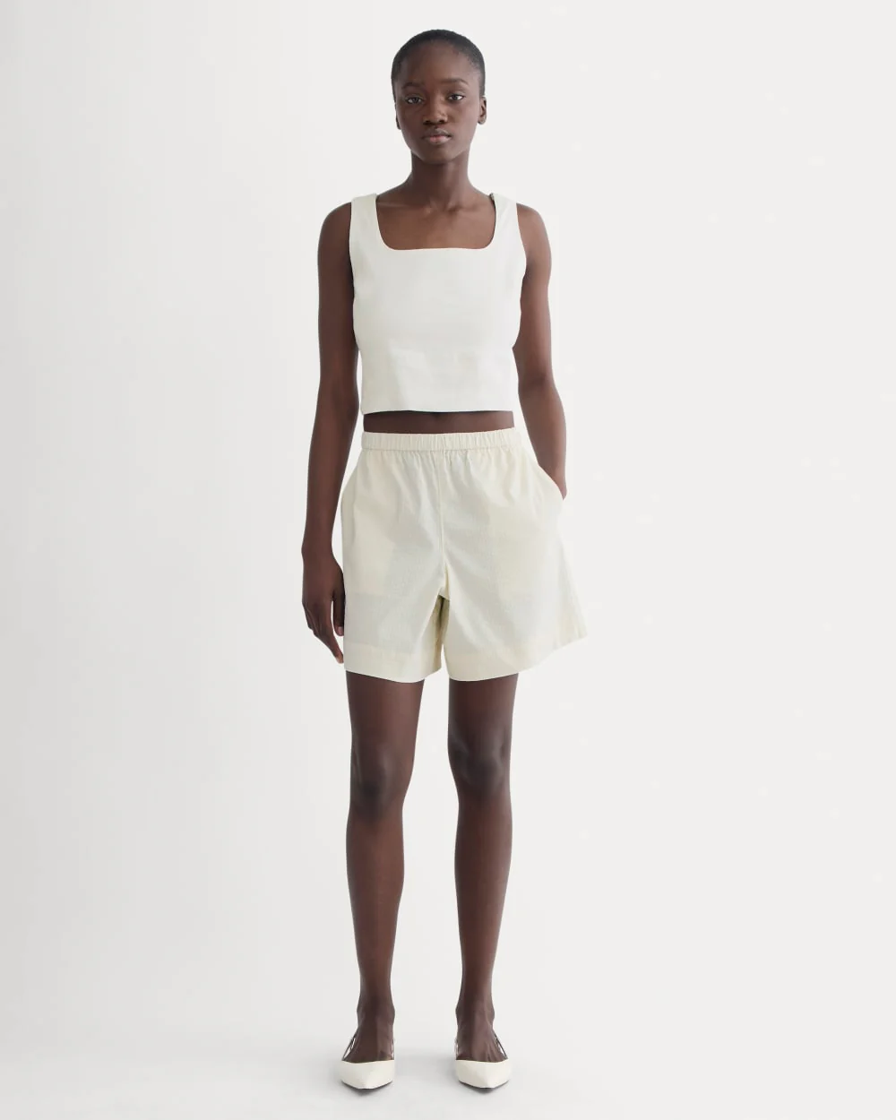 The Seersucker Pull-On Short | Bone