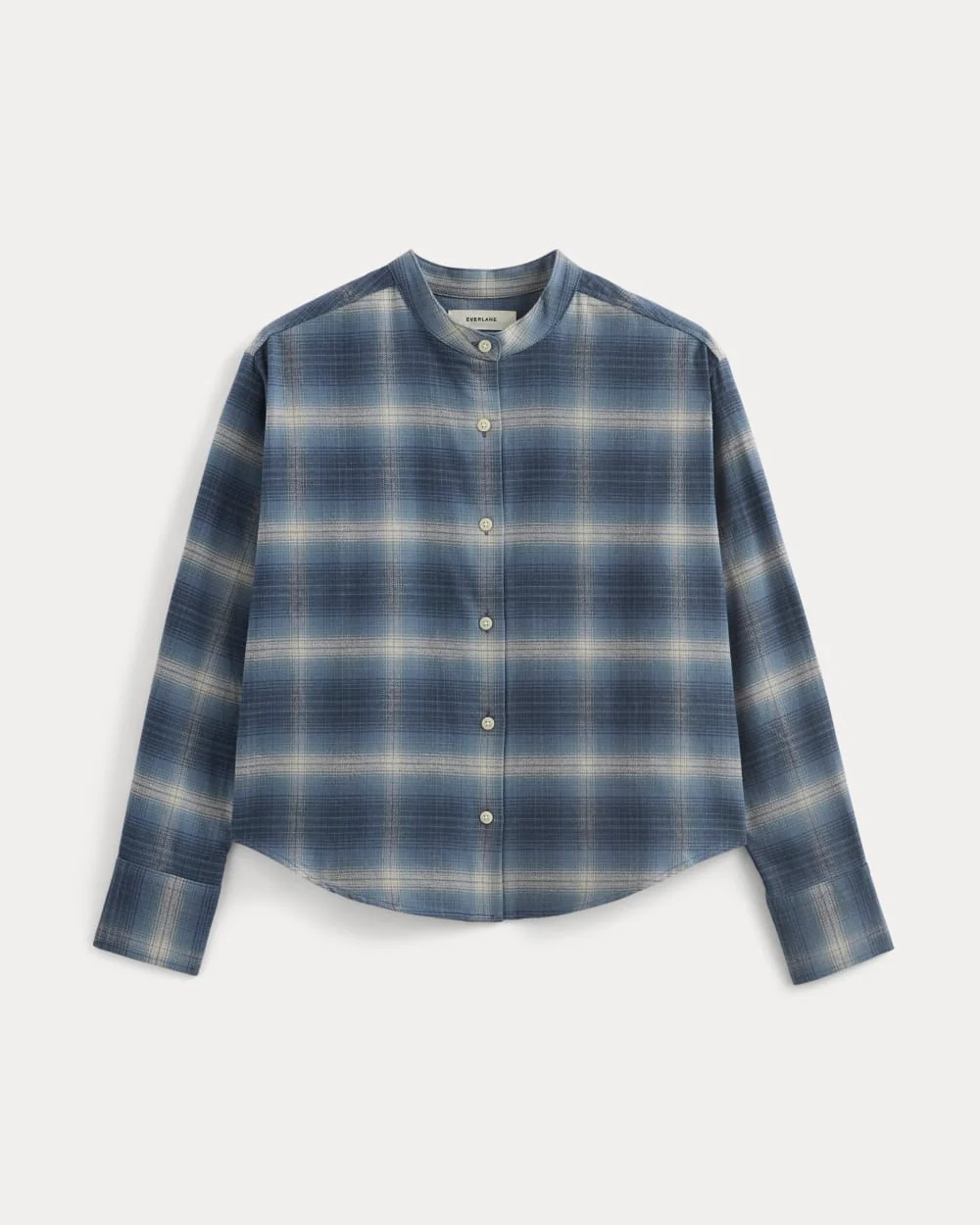 Flannel Shirt | Blue Ombre Plaid
