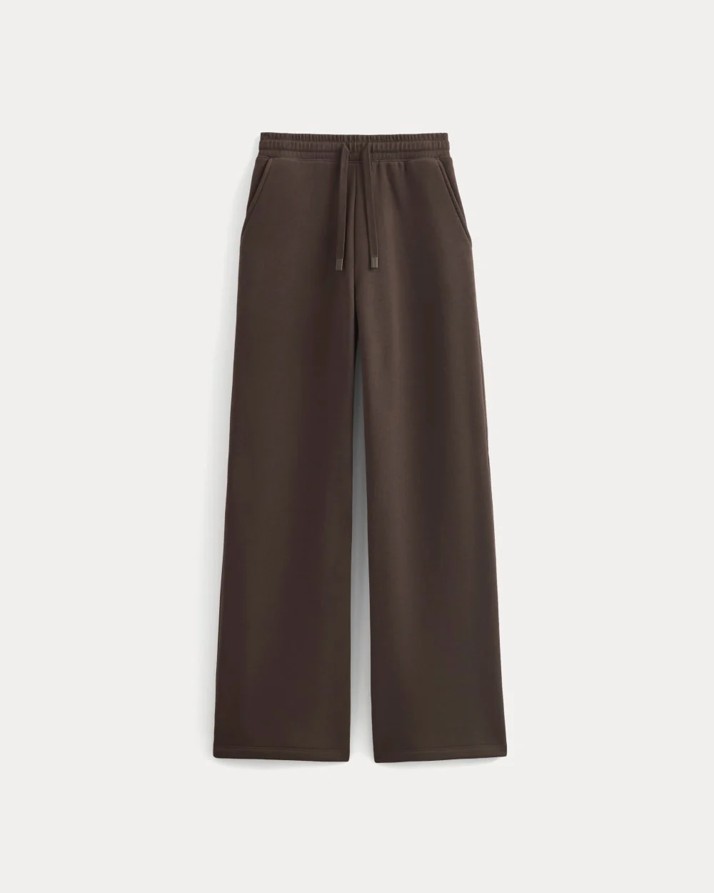 Luxe Fleece Wide-Leg Sweatpant | Dark Chocolate
