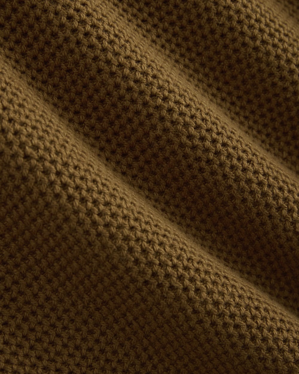 The Cotton Honeycomb Square Crew | Toffee