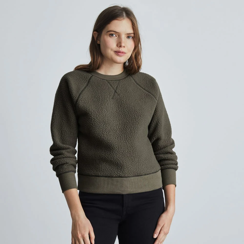 The ReNew Fleece Raglan Sweatshirt | Kalamata
