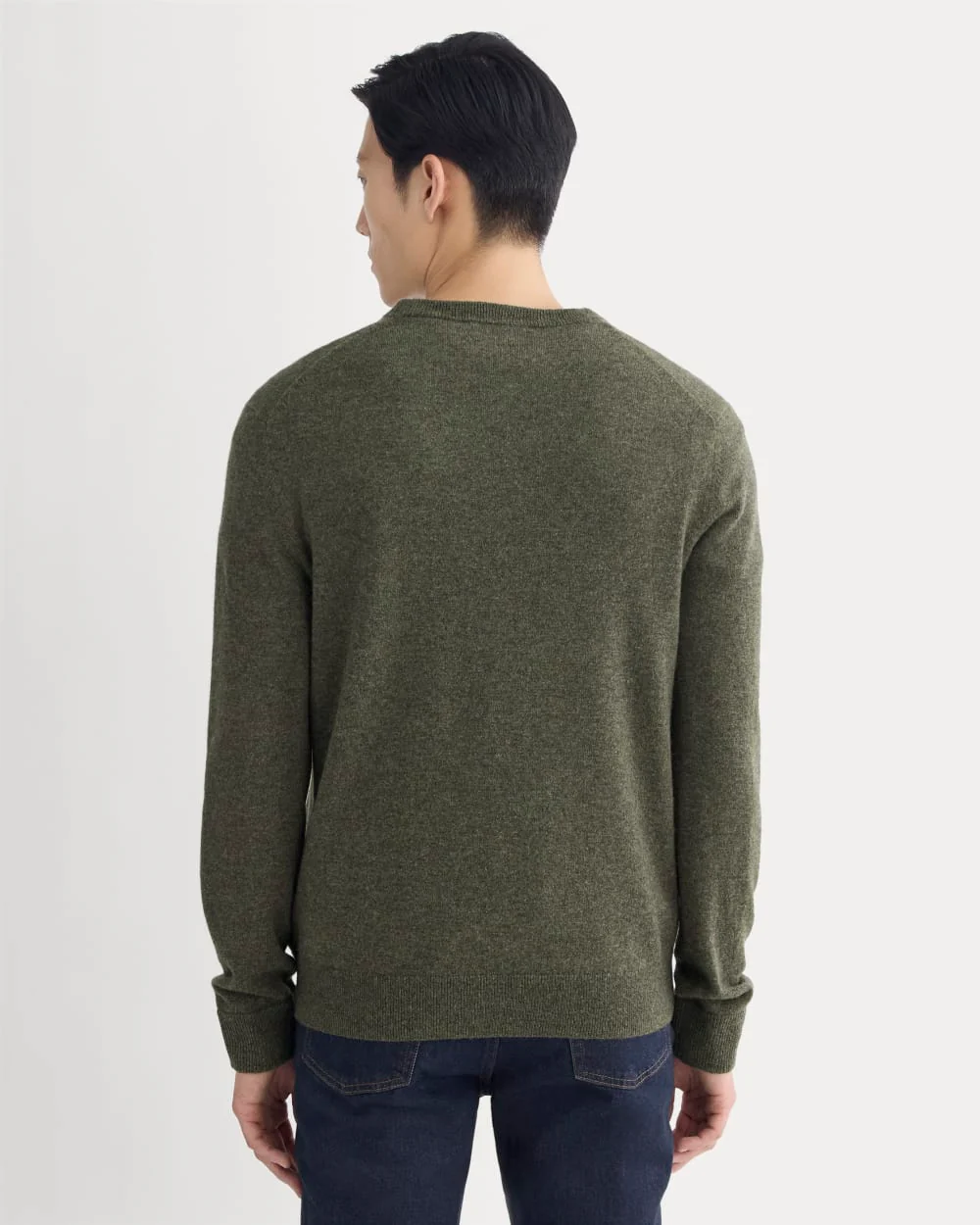 The Cashmere Crew | Heathered Army Green