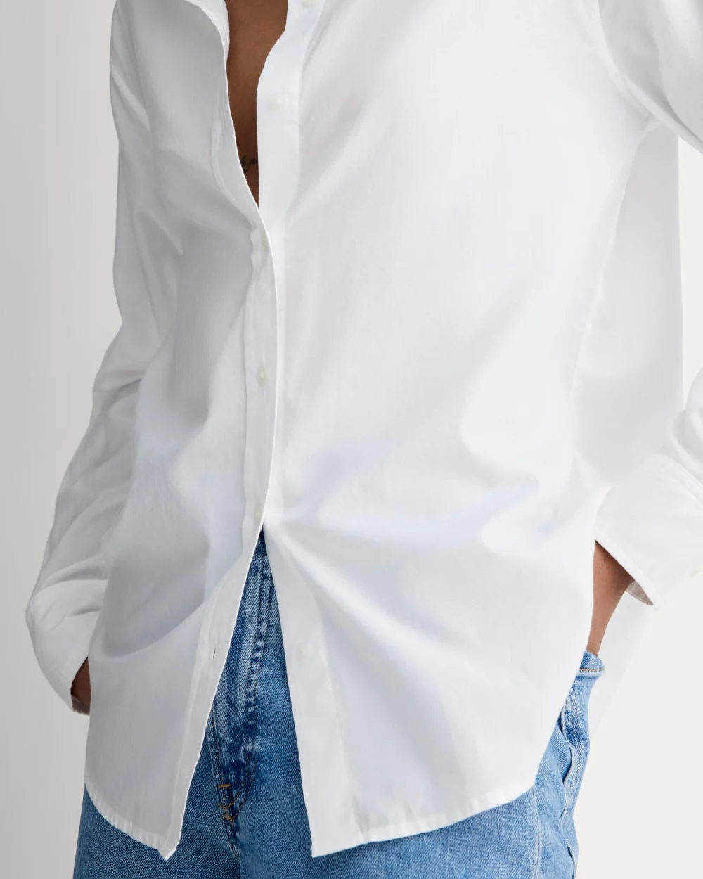 The Must-Have Shirt in Silky Cotton | White